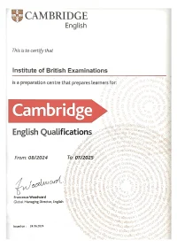 Institute of British Examinations Pvt. Ltd. | Award_2